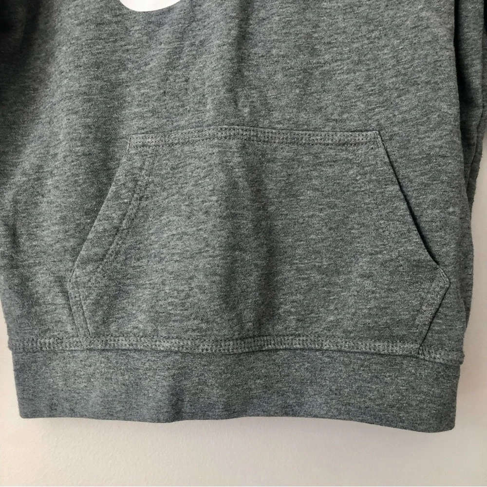 Nike Club Fleece Carbon Heather White Swoosh Hoodie Pullover Little Boy’s Size L
